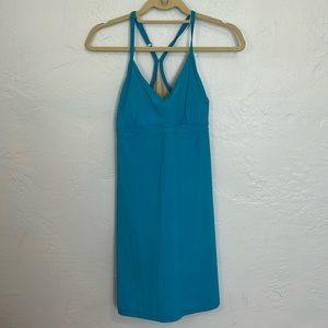 Athletica blue dress built-in bra